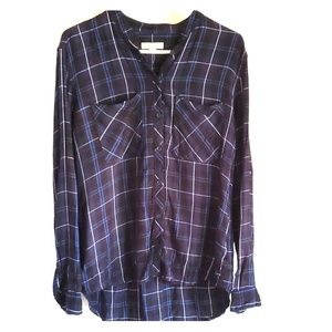 Long sleeved flannel shirt by beach lunch lounge